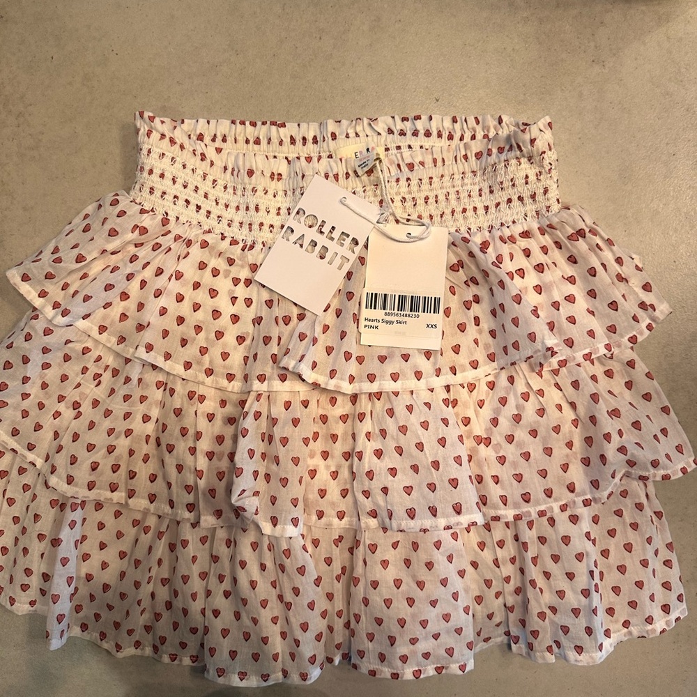 Roller Rabbit Red Heart Mini Skirt